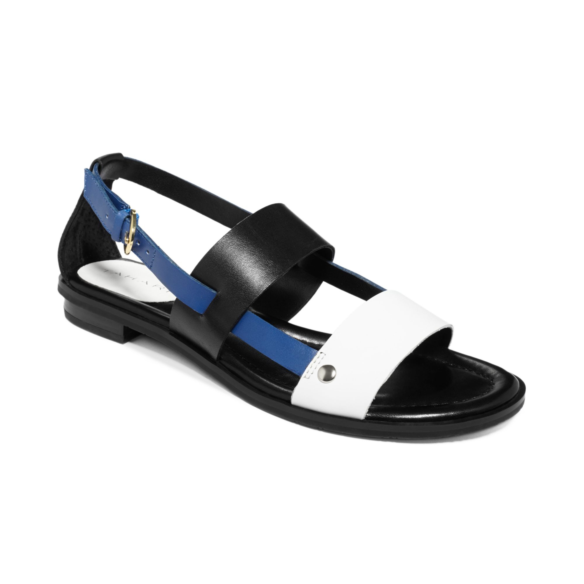 Lyst - Tahari Aura Flat Sandals in Blue