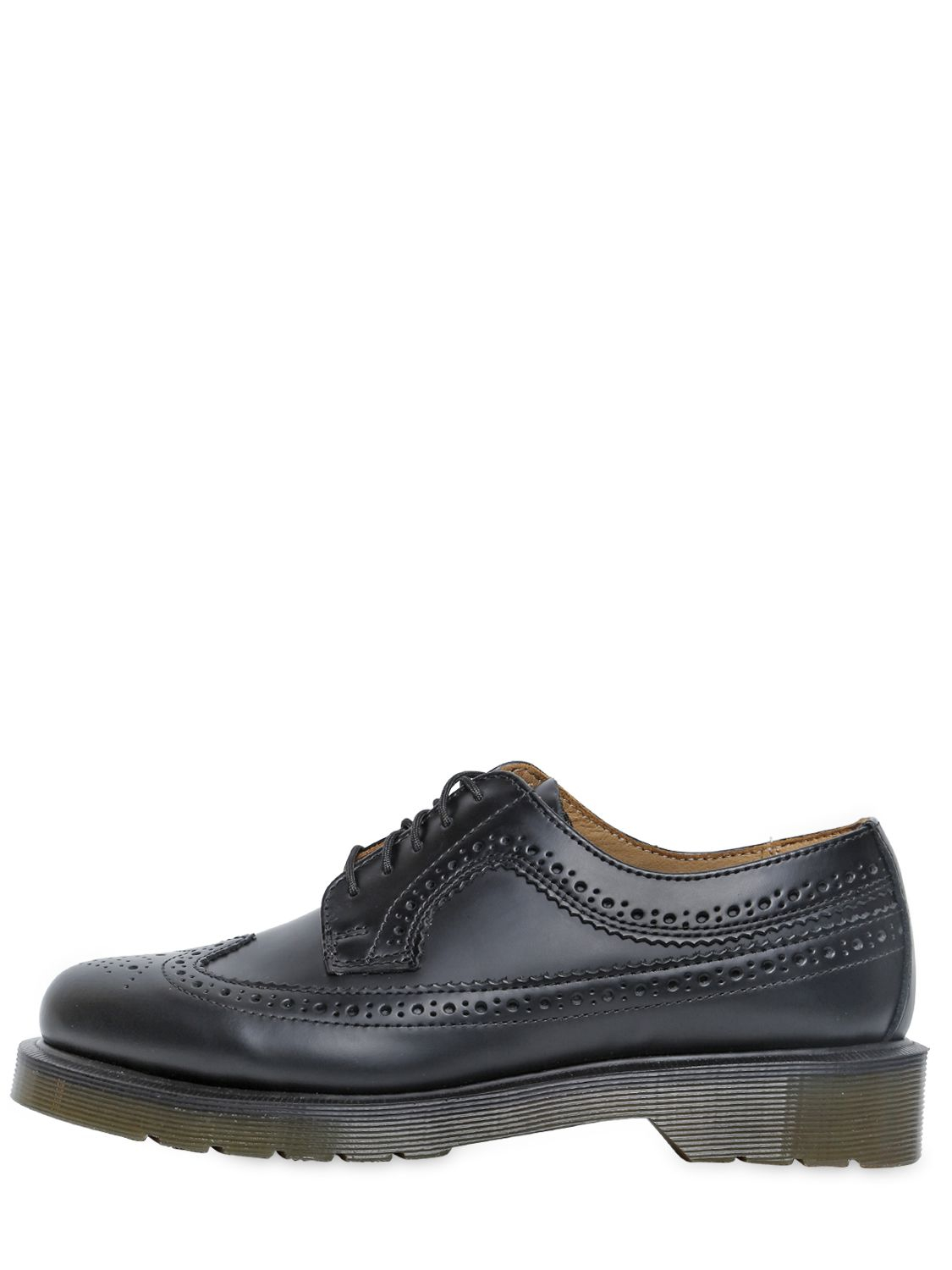 Lyst - Dr. Martens 3989 Brogue Leather Derby Lace-up Shoes in Black