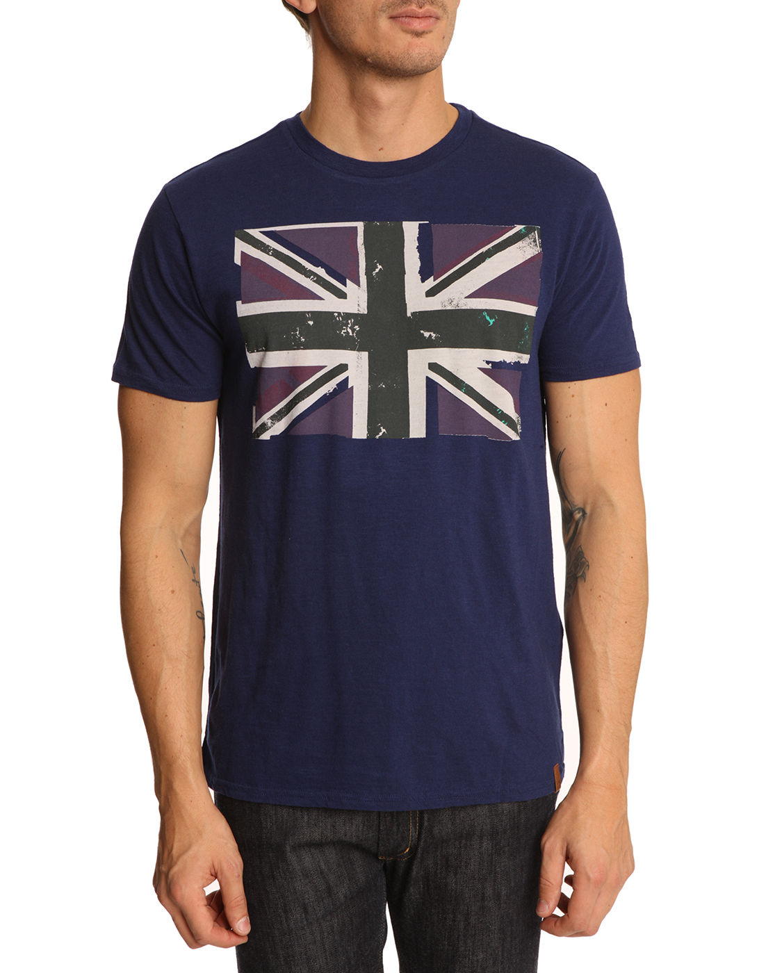 Ben Sherman Union Jack Blue Tshirt in Blue for Men | Lyst