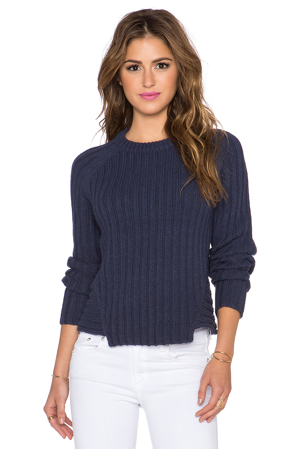 Lyst - Maison Scotch Color Block Sweater in Blue