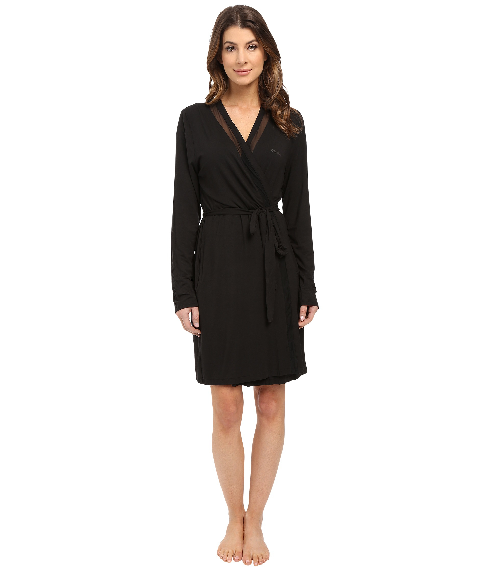 calvin klein silk robe