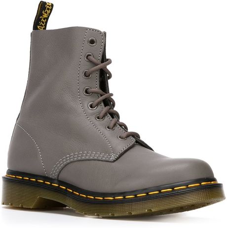 Dr. Martens Lace-Up Boots in Gray (grey) | Lyst