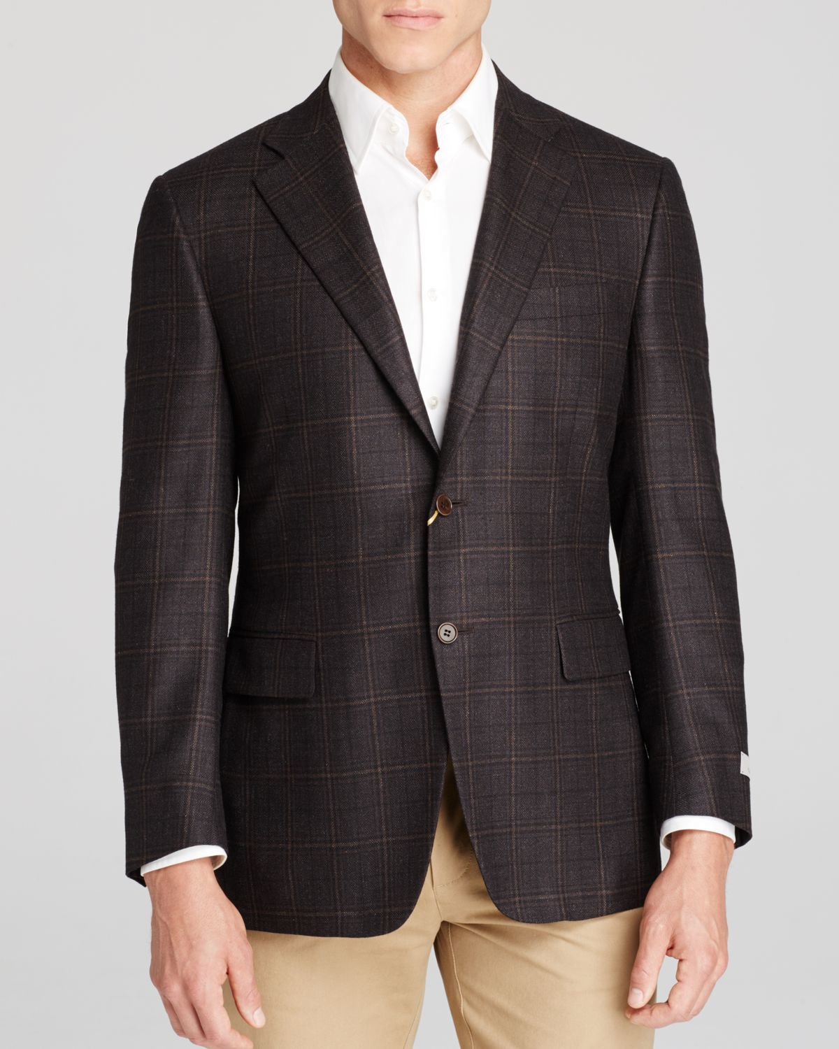 Lyst - Canali Siena Windowpane Classic Fit Sport Coat in Black for Men