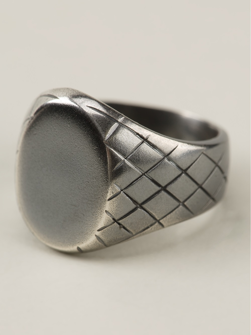 Bottega Intrecciato Silver Ring in Metallic for Men Lyst