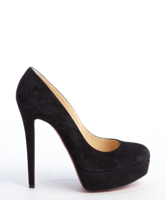 vuitton shoes replica - Christian louboutin Black Suede Platform Pumps in Black | Lyst