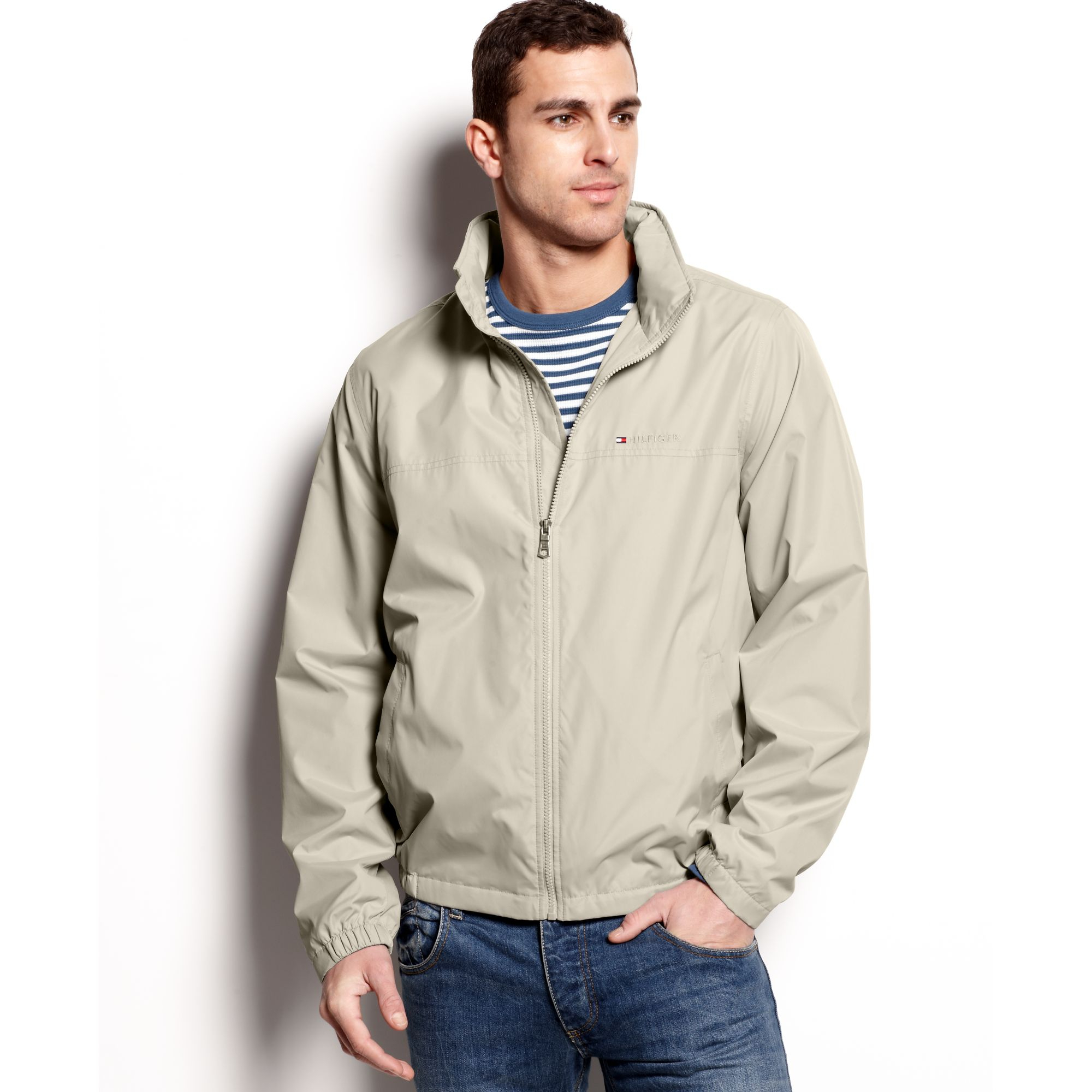 Tommy hilfiger Lightweight Sportek Packable Jacket with Hidden Hood in ...