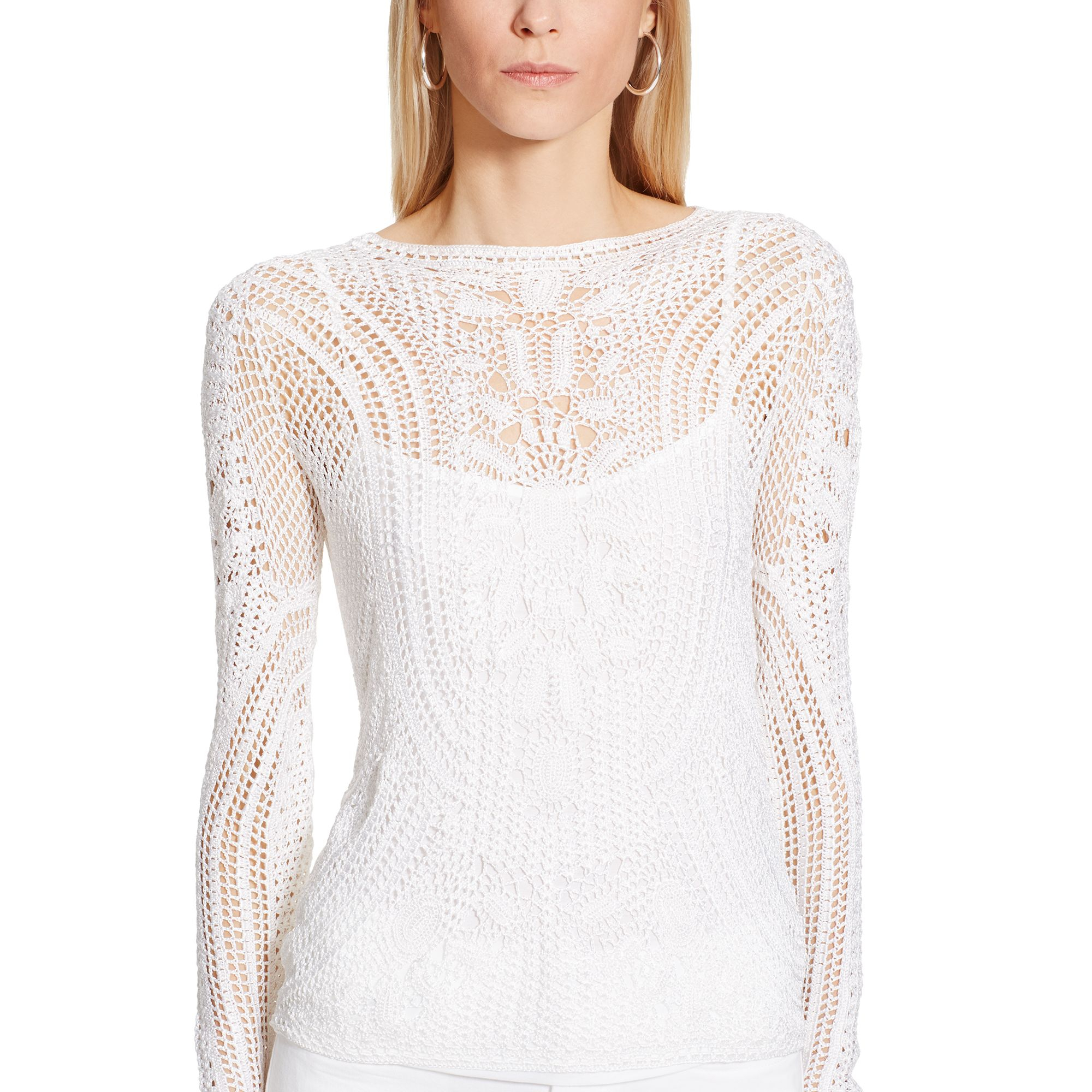 Lyst Ralph lauren black label HandCrocheted Sweater in White