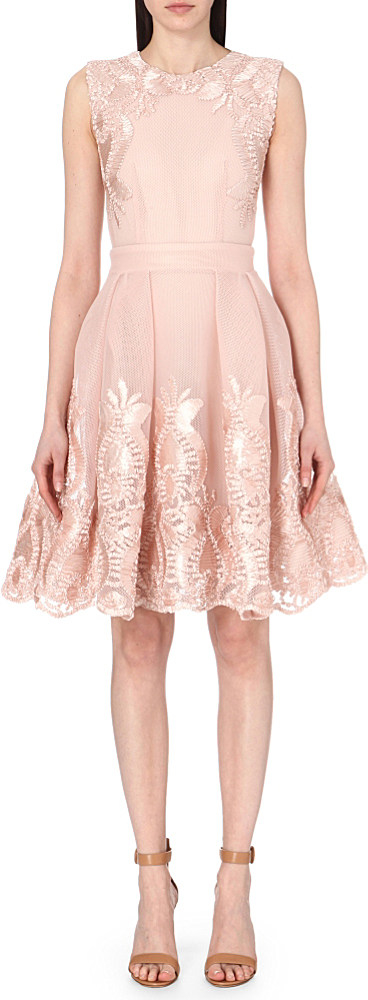 Lyst - Maje Reason Embroidered Dress in Pink