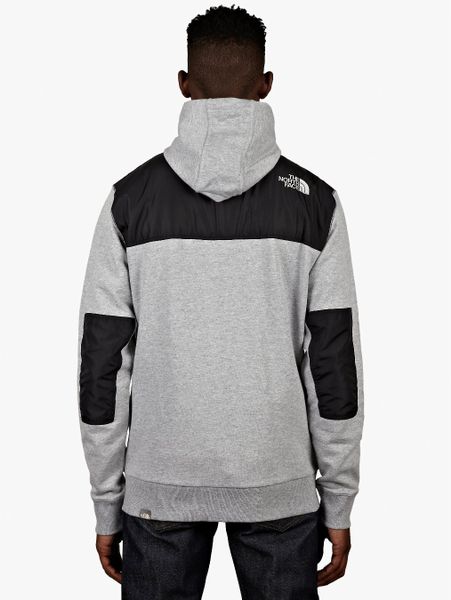 The North Face Mens Grey Heritage Mountain Full Zip Hoodie in Gray for ...