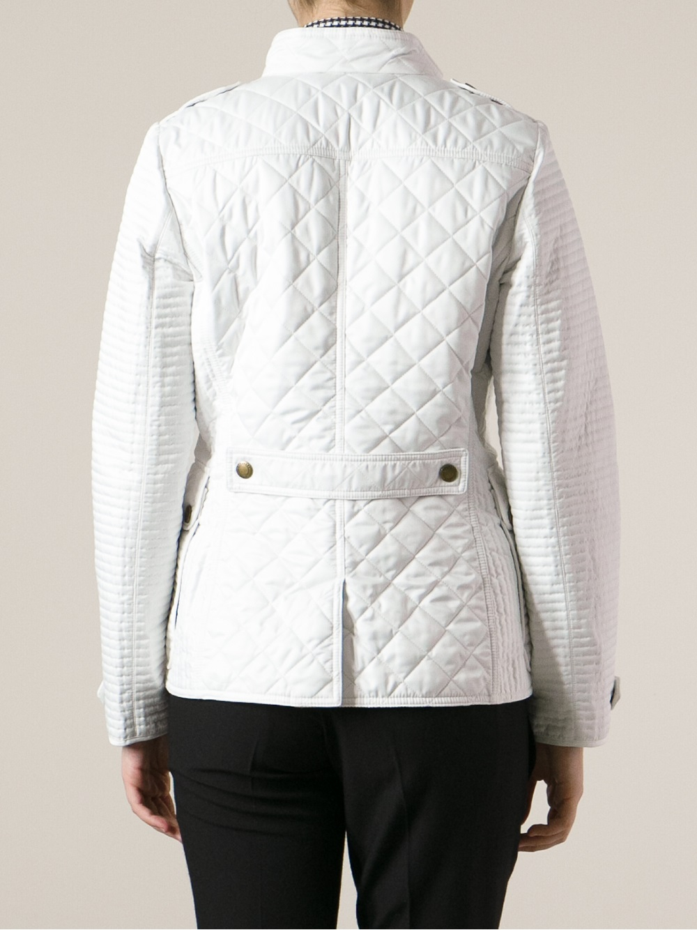 Lyst - Burberry Brit Willsmoore Quilted Jacket in White