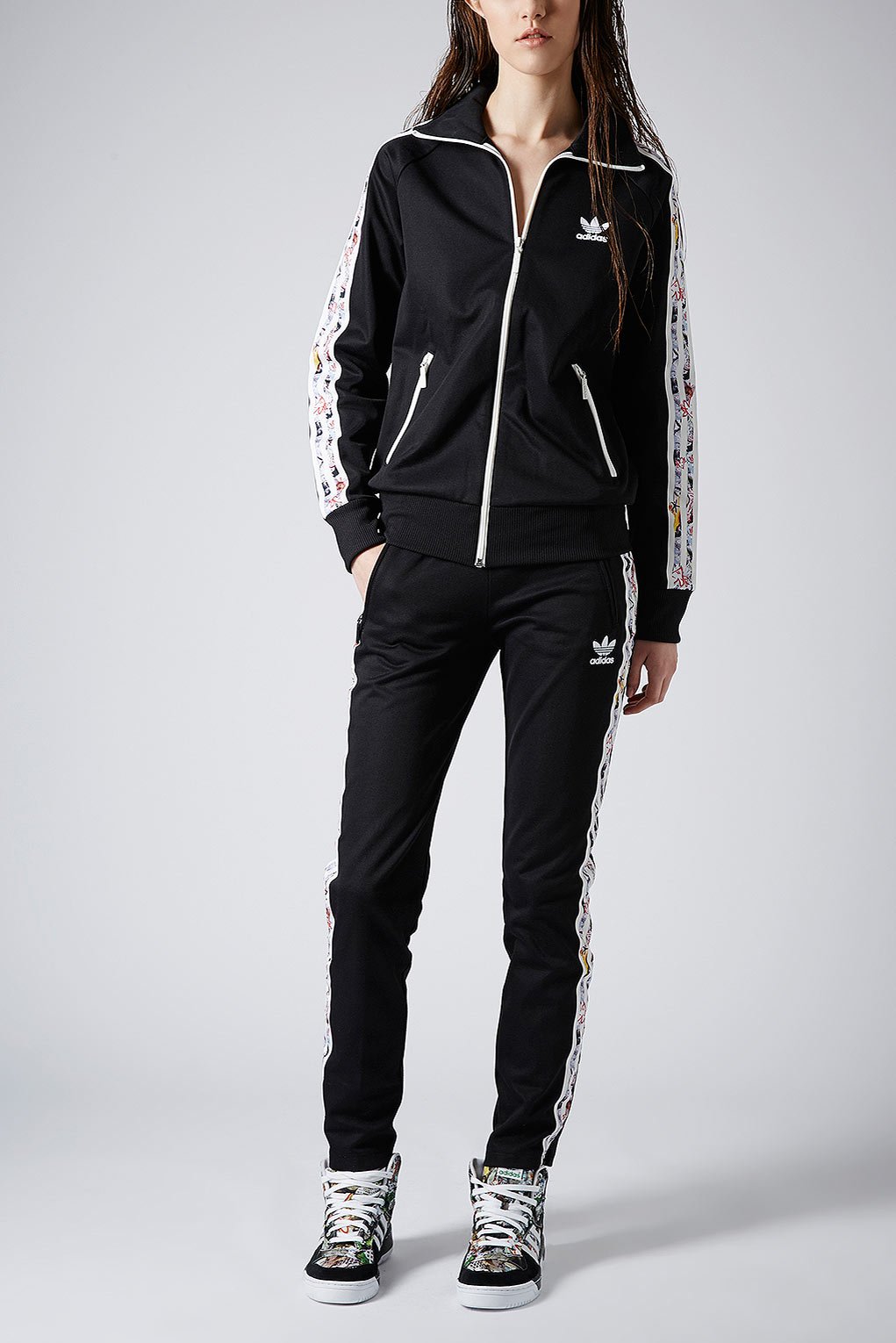 Topshop Tracksuit  Top By X Adidas  Originals  in Black Lyst