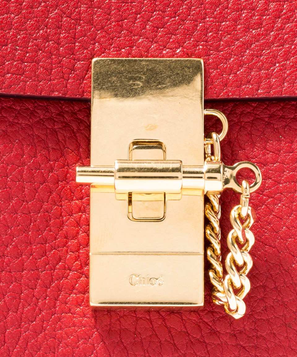 how to spot a fake chloe handbag - Chlo Drew Nano Leather Bag in Red | Lyst