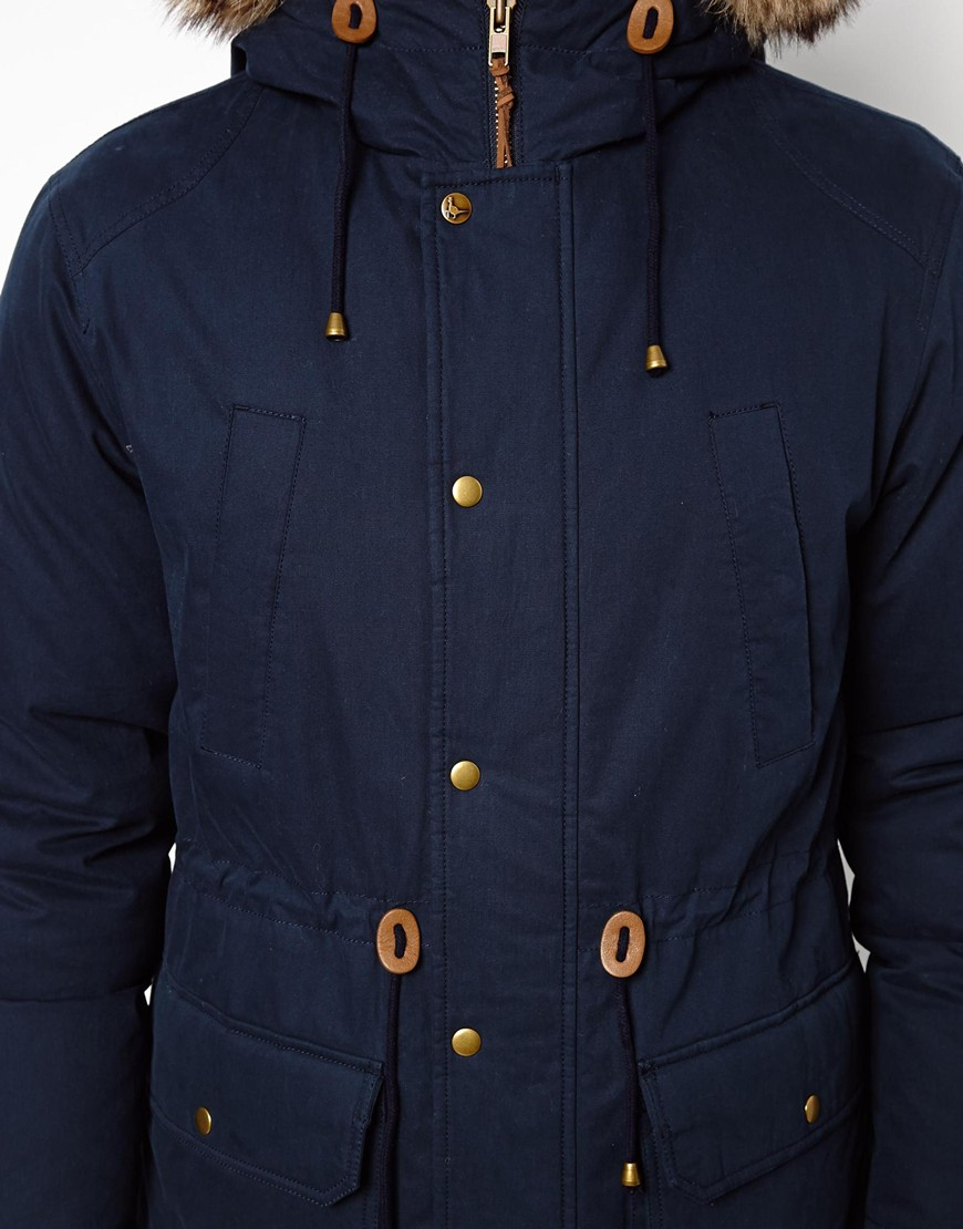 Lyst Jack Wills Parka in Blue for Men