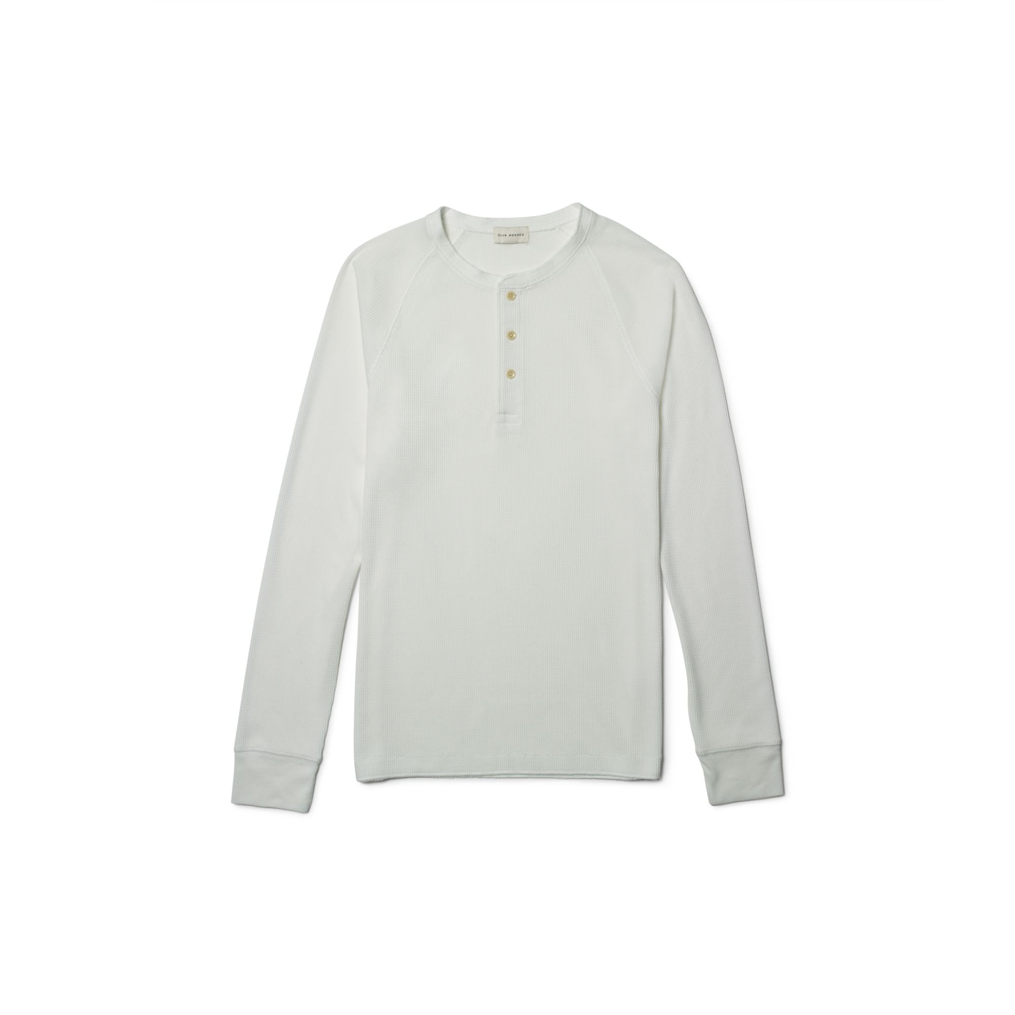 white waffle henley