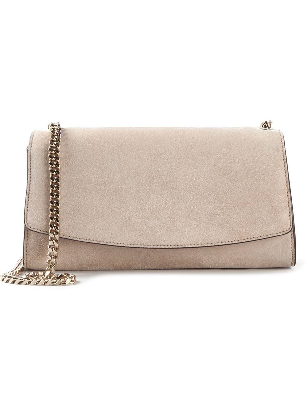 beige chain shoulder bag