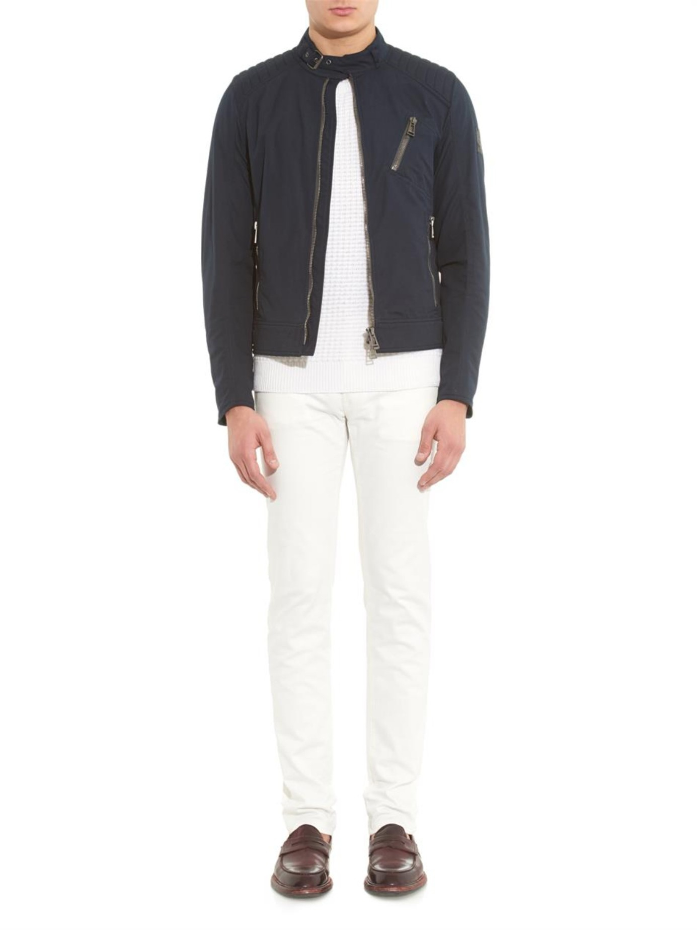 Belstaff K Racer Cotton Jacket Black Belstaff K Racer Cotton Jacket Black