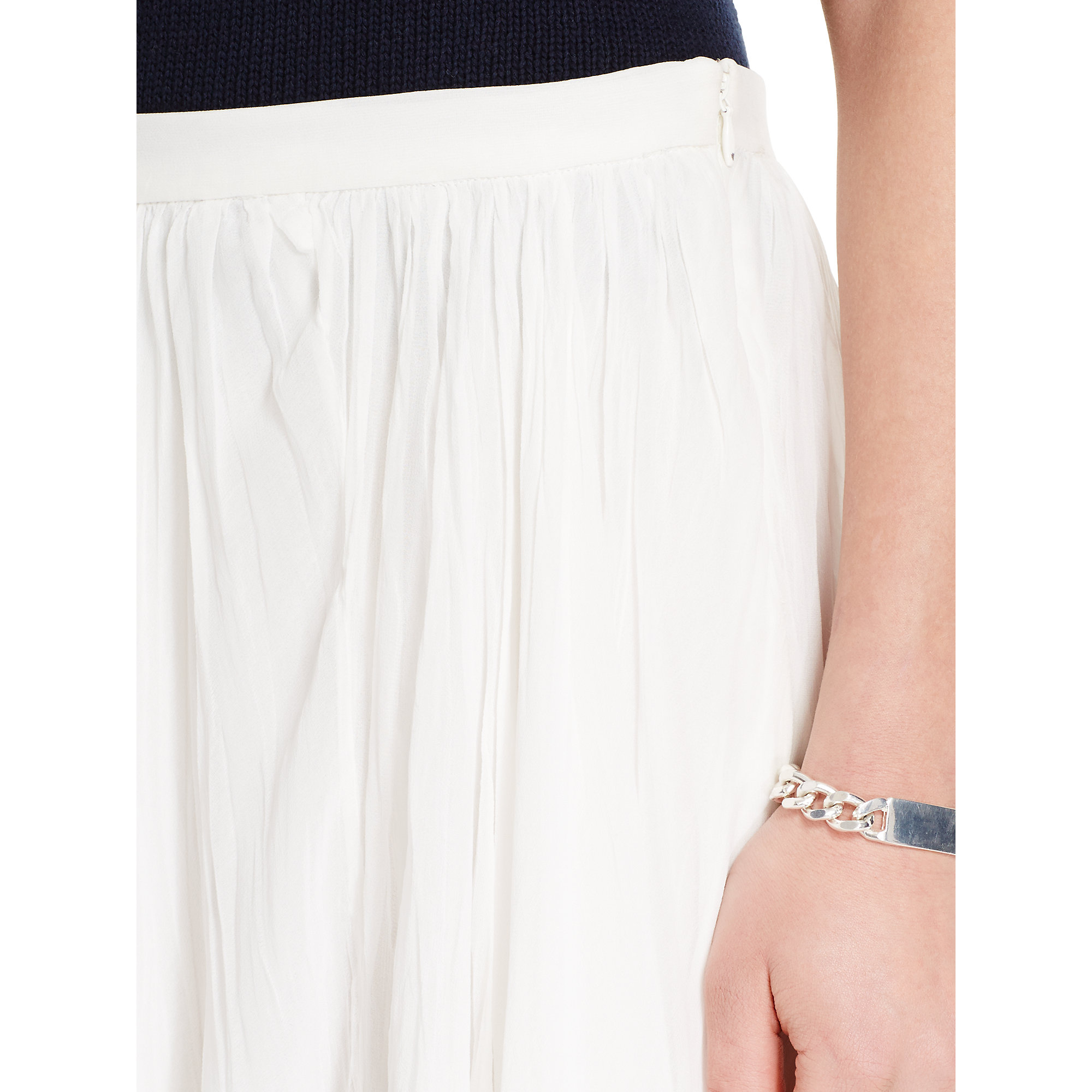 Polo ralph lauren Georgette Skirt in Natural | Lyst Gallery