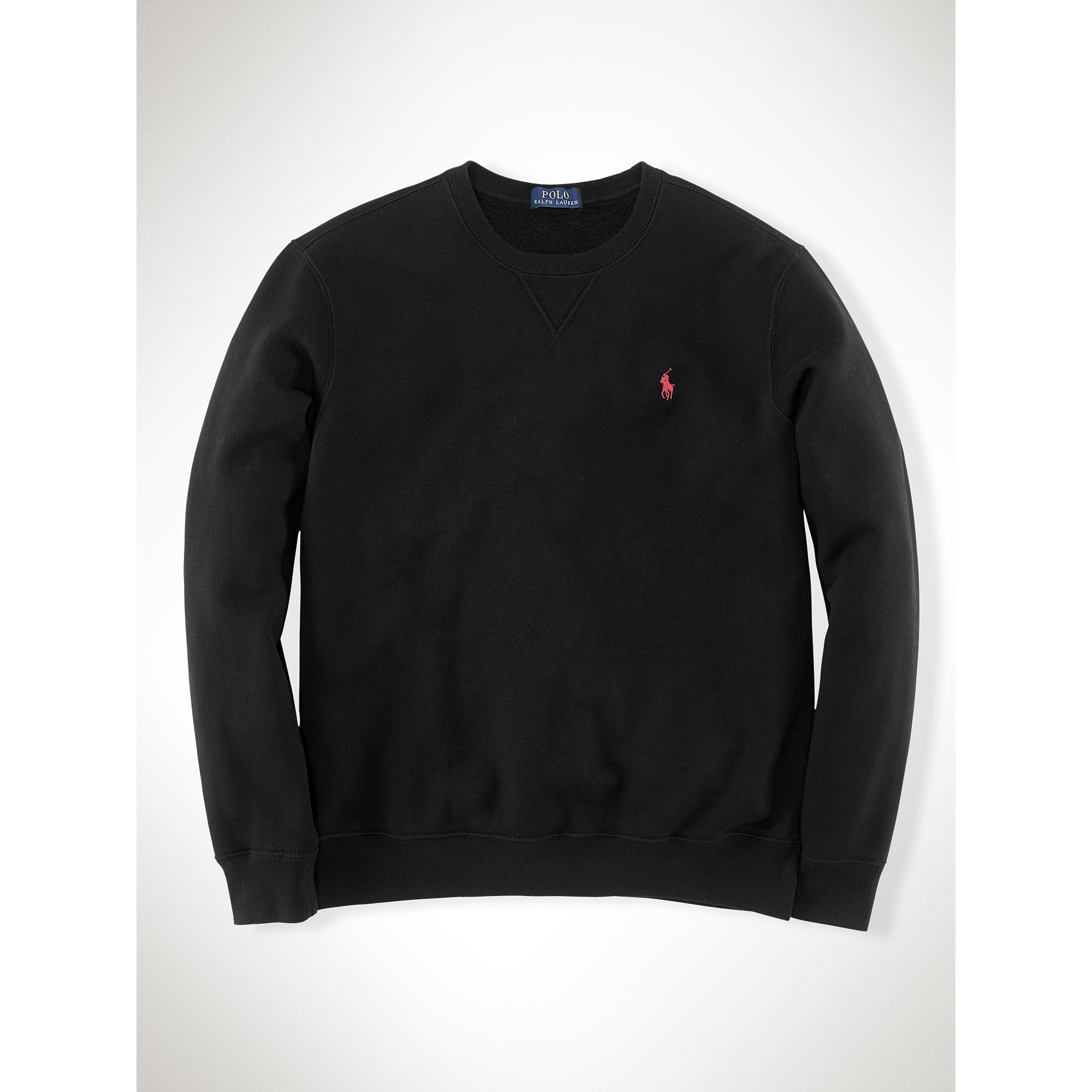 Lyst - Polo Ralph Lauren Cotton-blend Fleece Sweatshirt in Black for Men