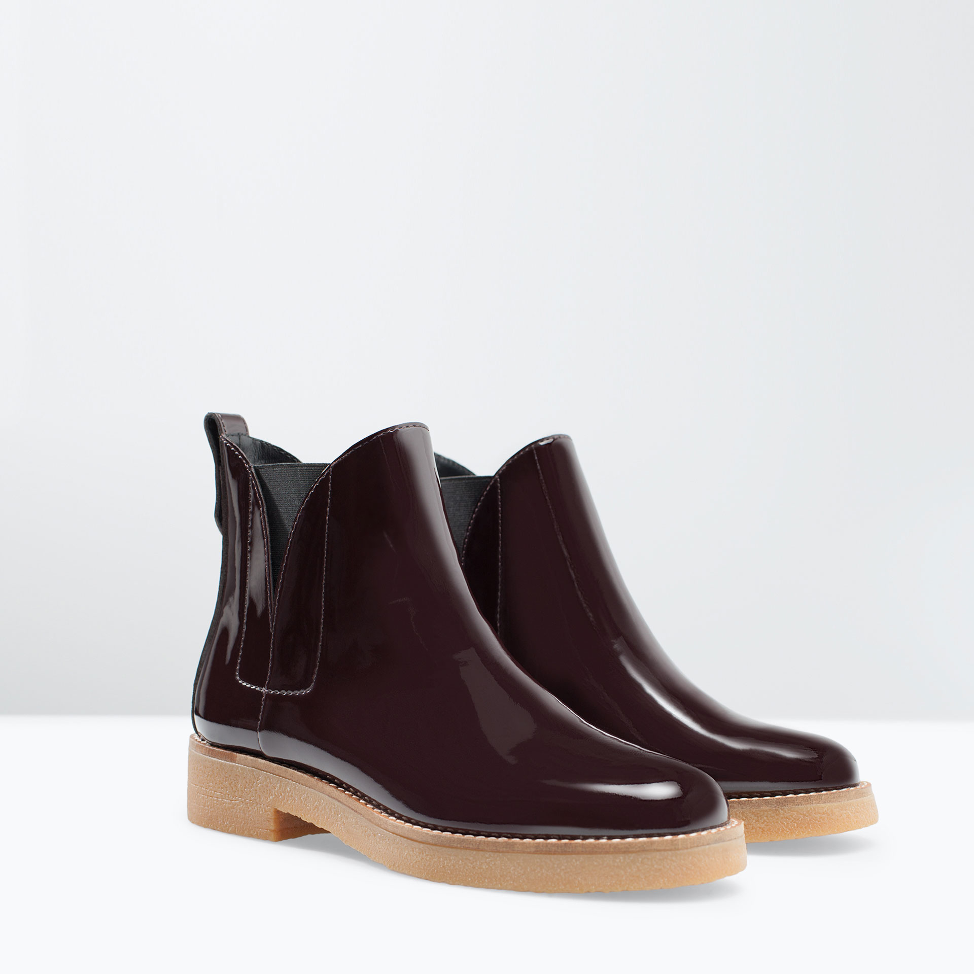 platform chelsea boots zara