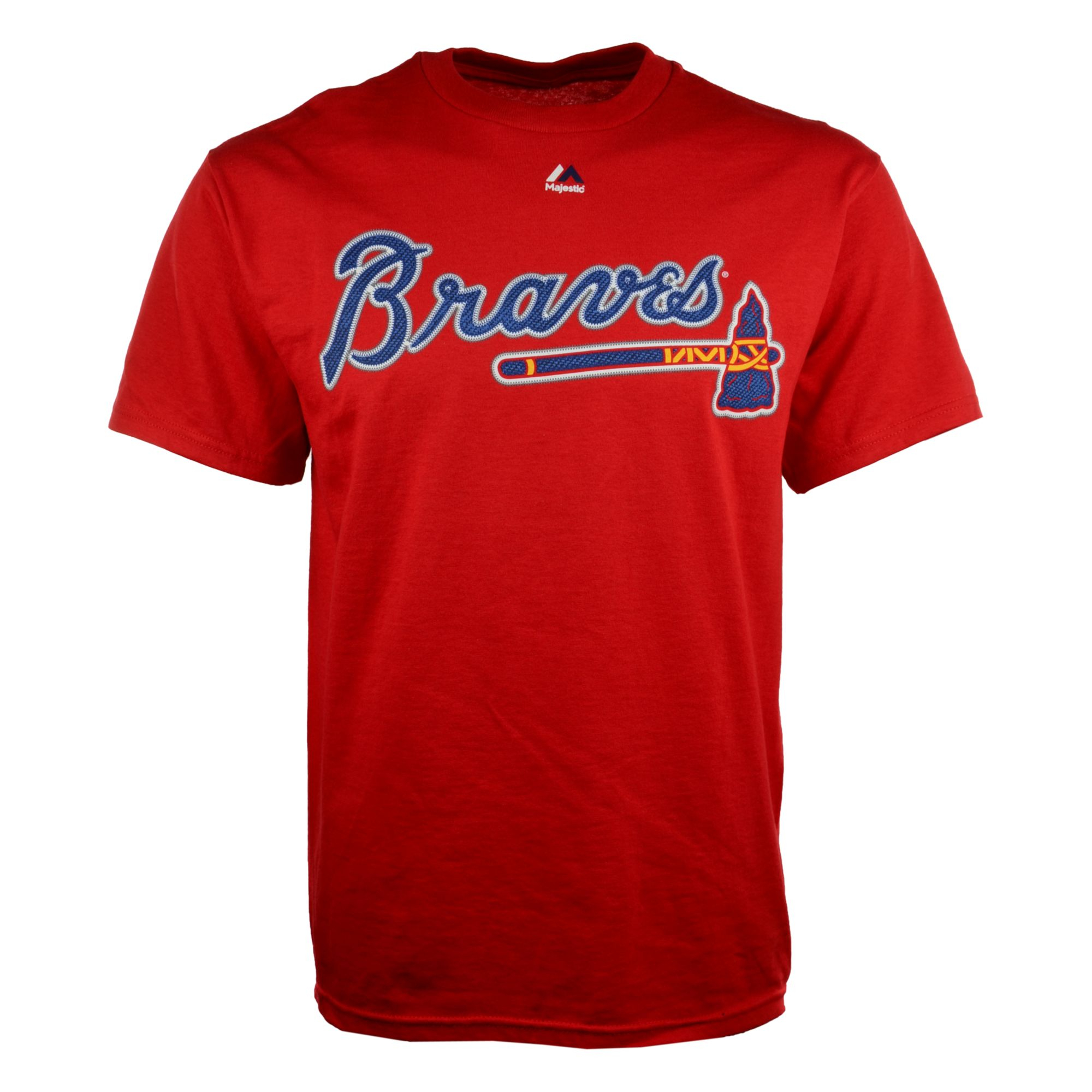 Majestic Men's Short-sleeve Atlanta Braves T-shirt in Red for Men | Lyst