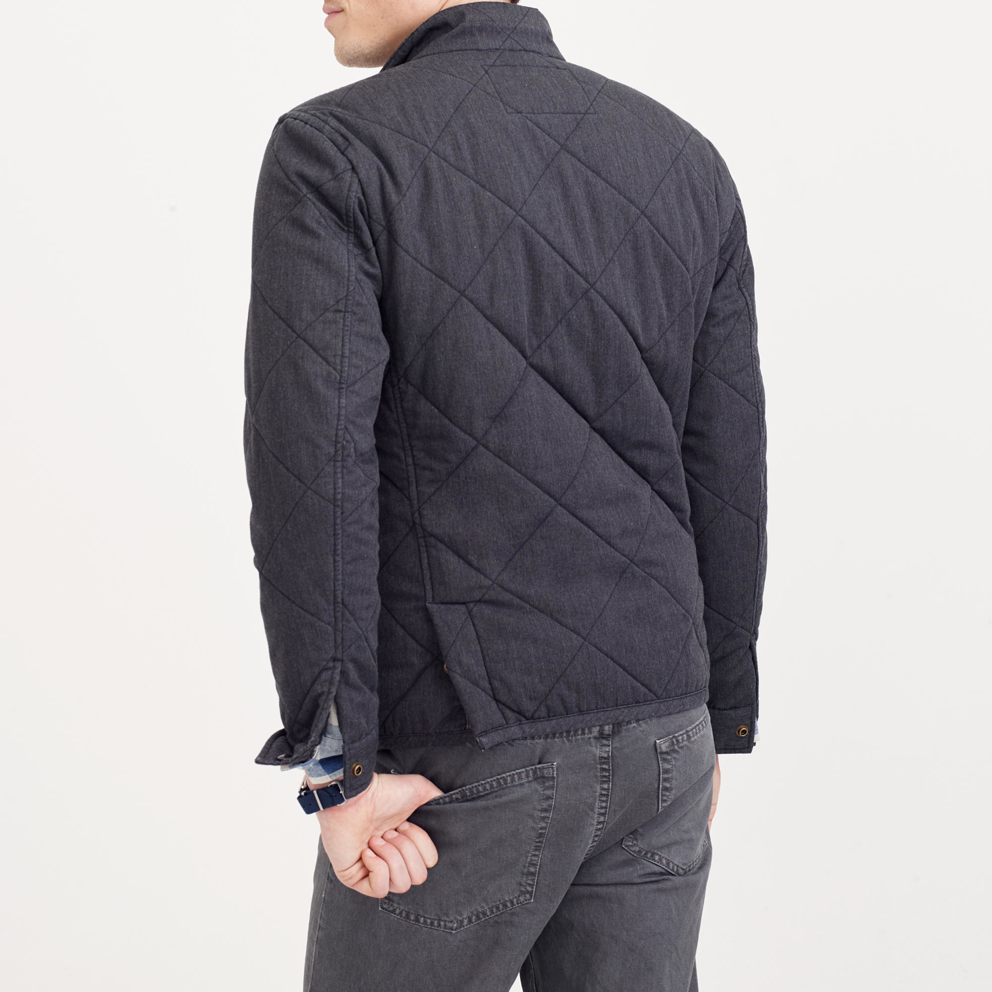 J.crew Sussex Quilted Jacket in Black for Men Lyst