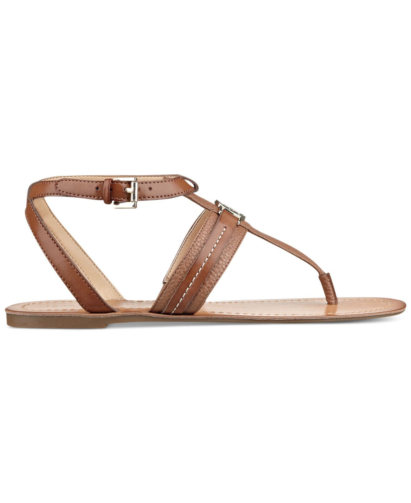 Lyst - Tommy Hilfiger Women'S Lorine Flat Thong Sandals in Brown