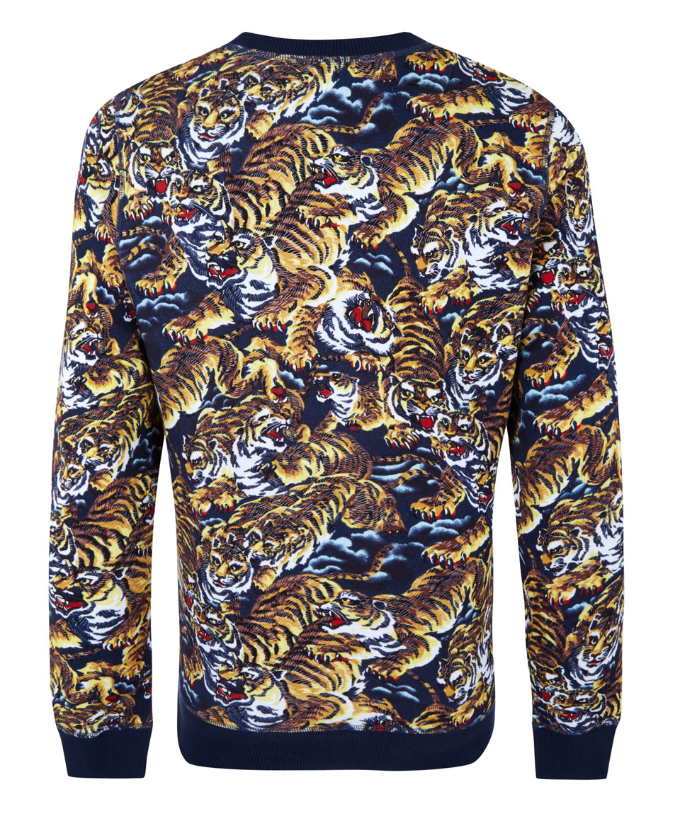 Lyst - Kenzo Brown Cotton Flying Tiger Sweatshirt in Brown for Men