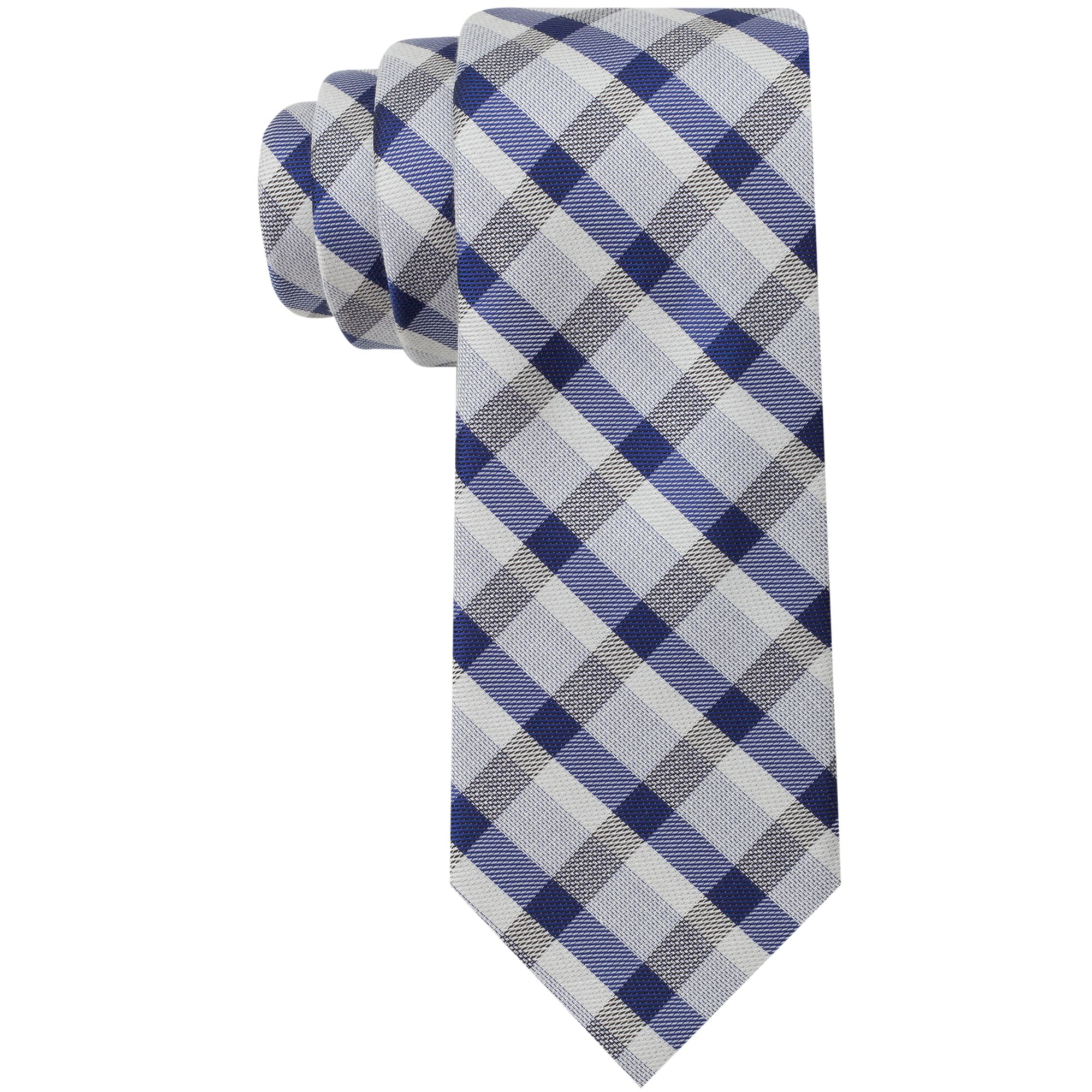 Calvin Klein Steel Salt and Pepper Cheeks Skinny Tie in Blue for Men ...