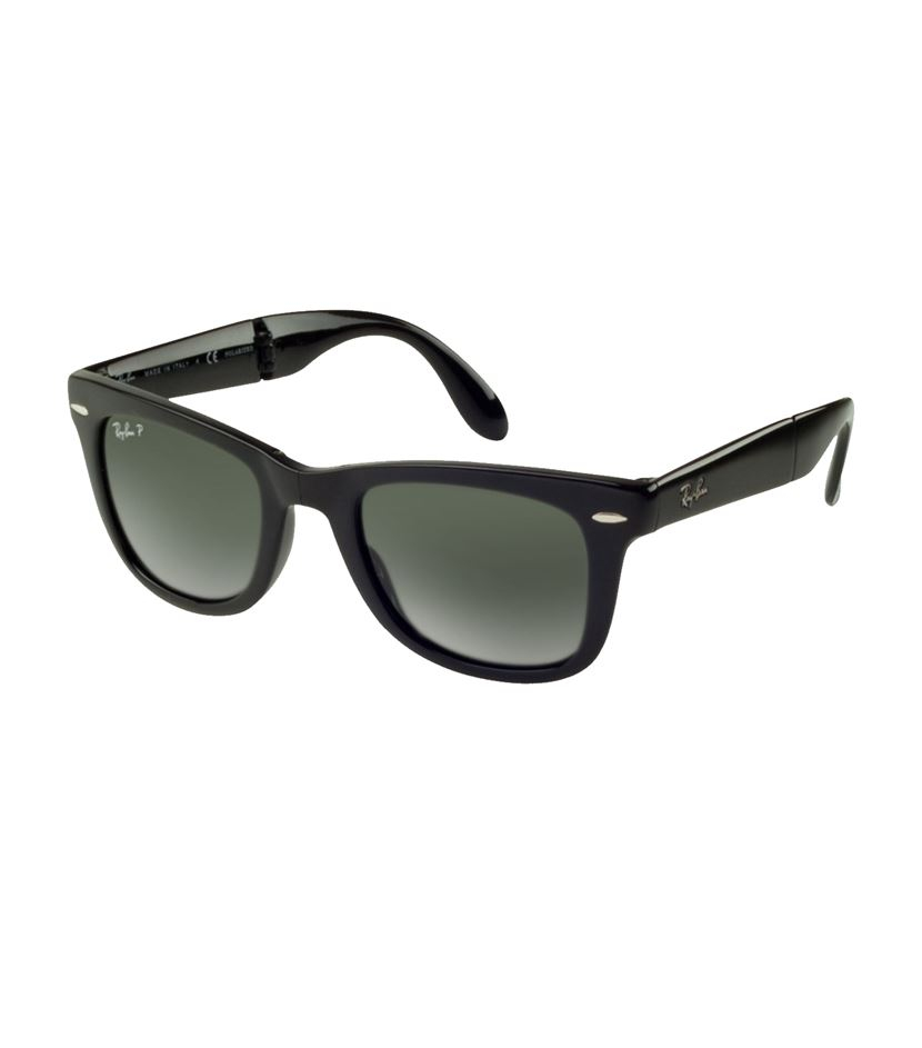 Ray-ban Wayfarer Folding Classic Sunglasses in Black for Men | Lyst