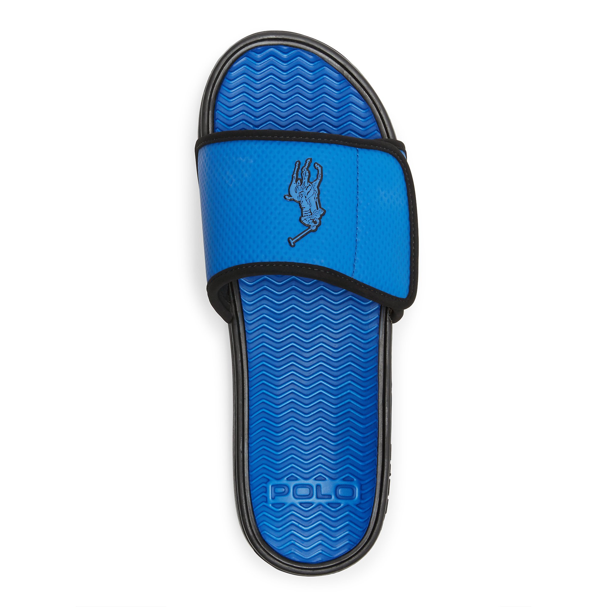 ralph lauren blue sliders