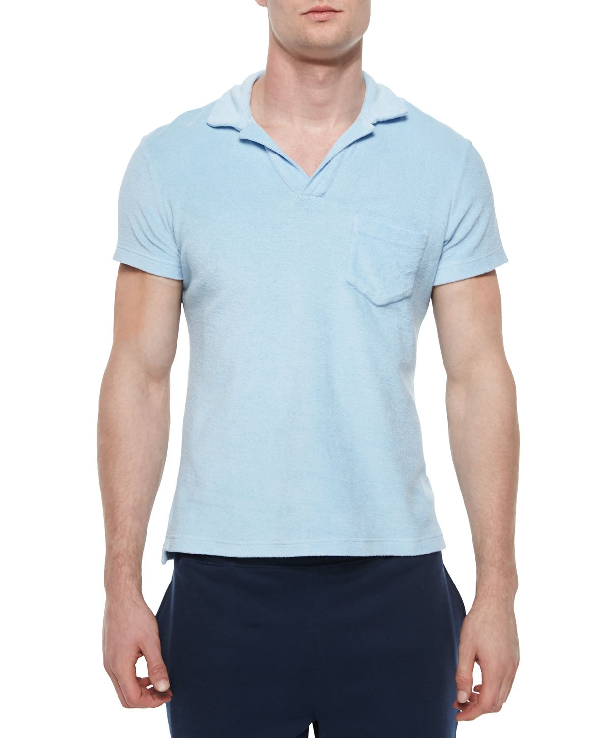 terry cloth polo shirt men