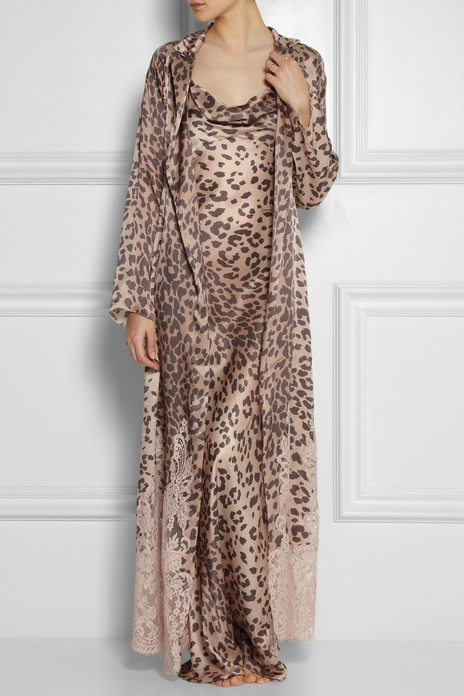 leopard print bathrobes