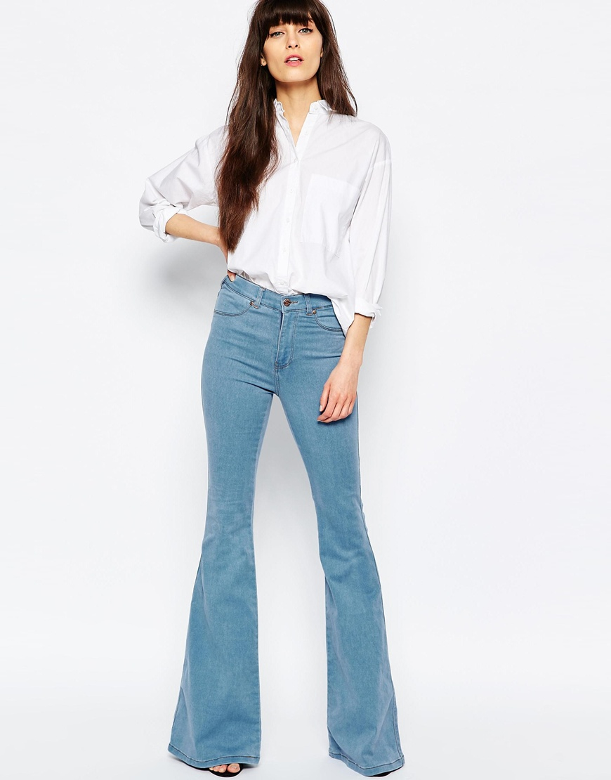 high waisted flare jeans