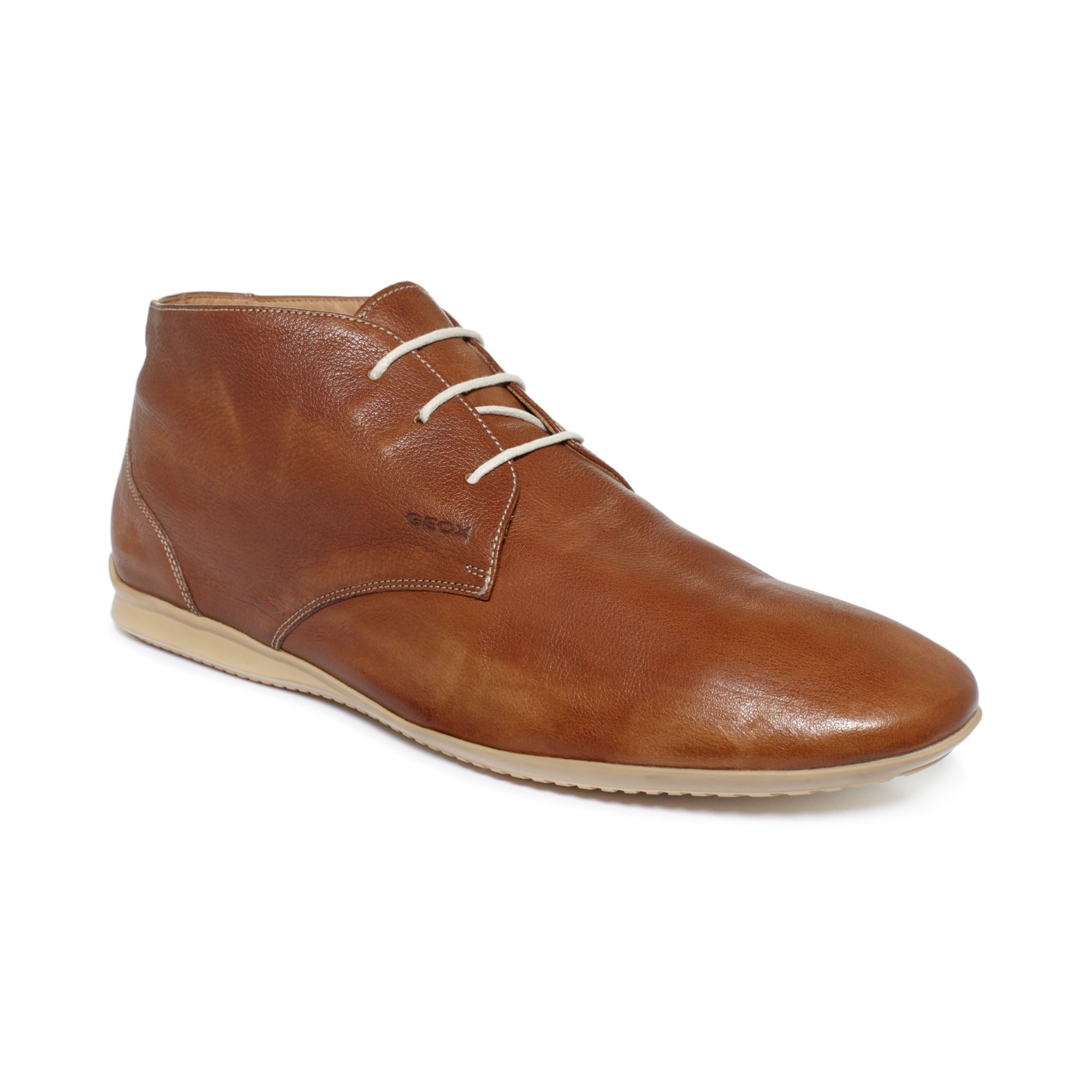 Geox Gilles Leather Chukka Boots in Brown for Men | Lyst