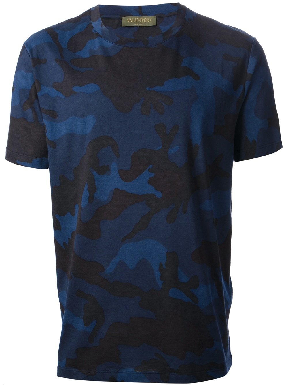 Lyst - Valentino Camouflage T-shirt in Blue for Men