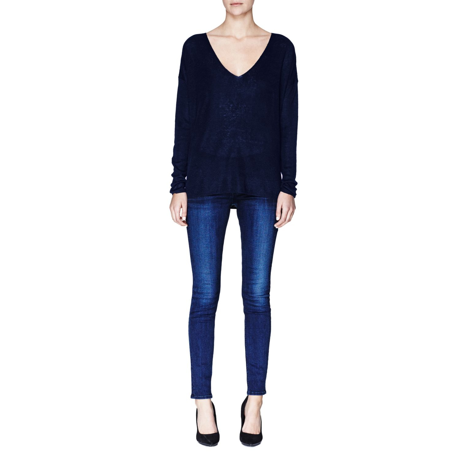 Lyst - Theory Larlissa Sweater in Sag Harbor in Blue