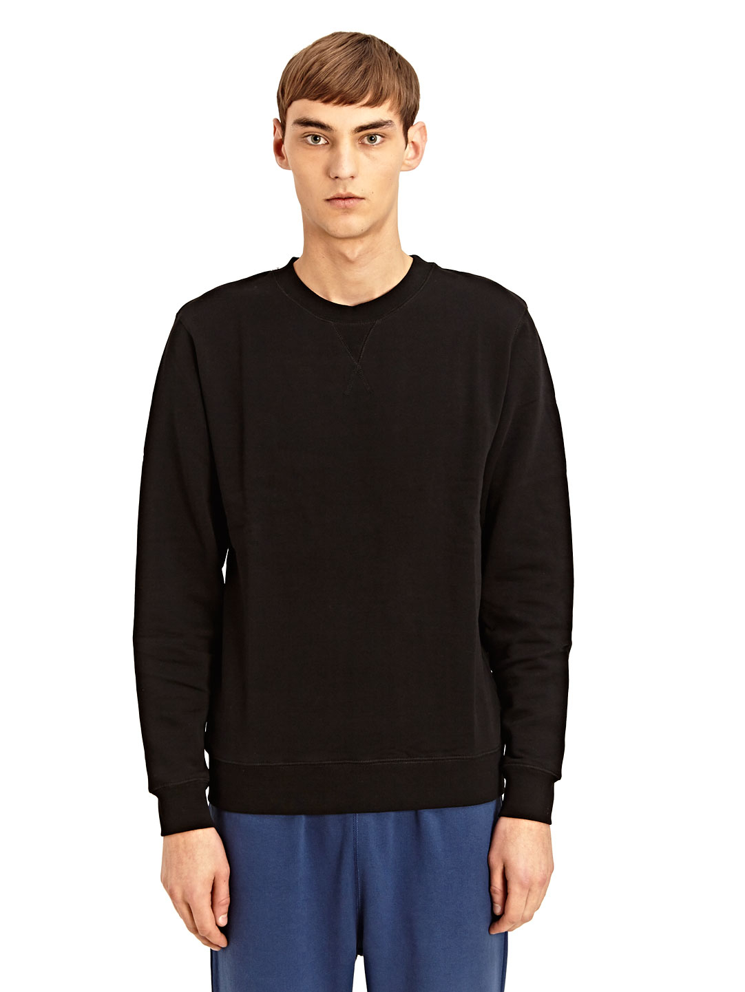 Download Sunspel Classic Crew Neck Sweater in Black for Men | Lyst