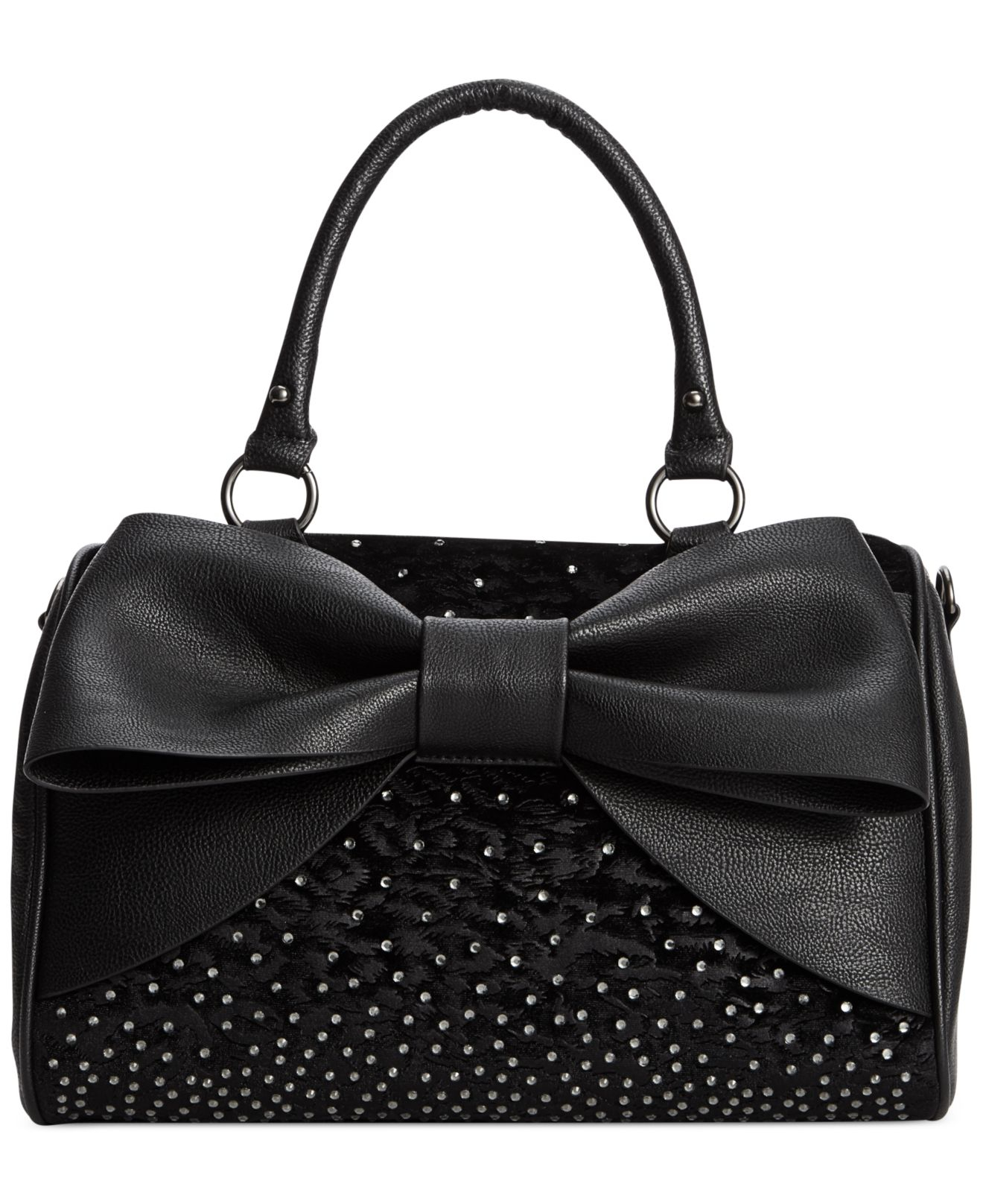 Lyst - Betsey johnson Macys Exclusive Satchel in Black