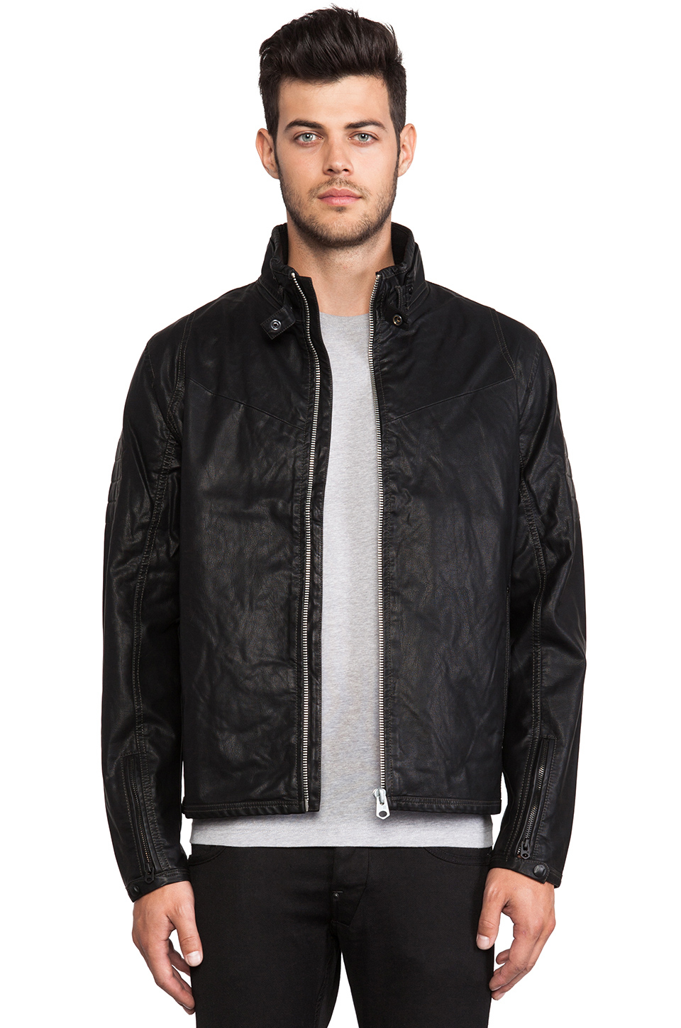 Lyst - G-Star Raw Jack Faux Leather Jacket in Black in Black for Men