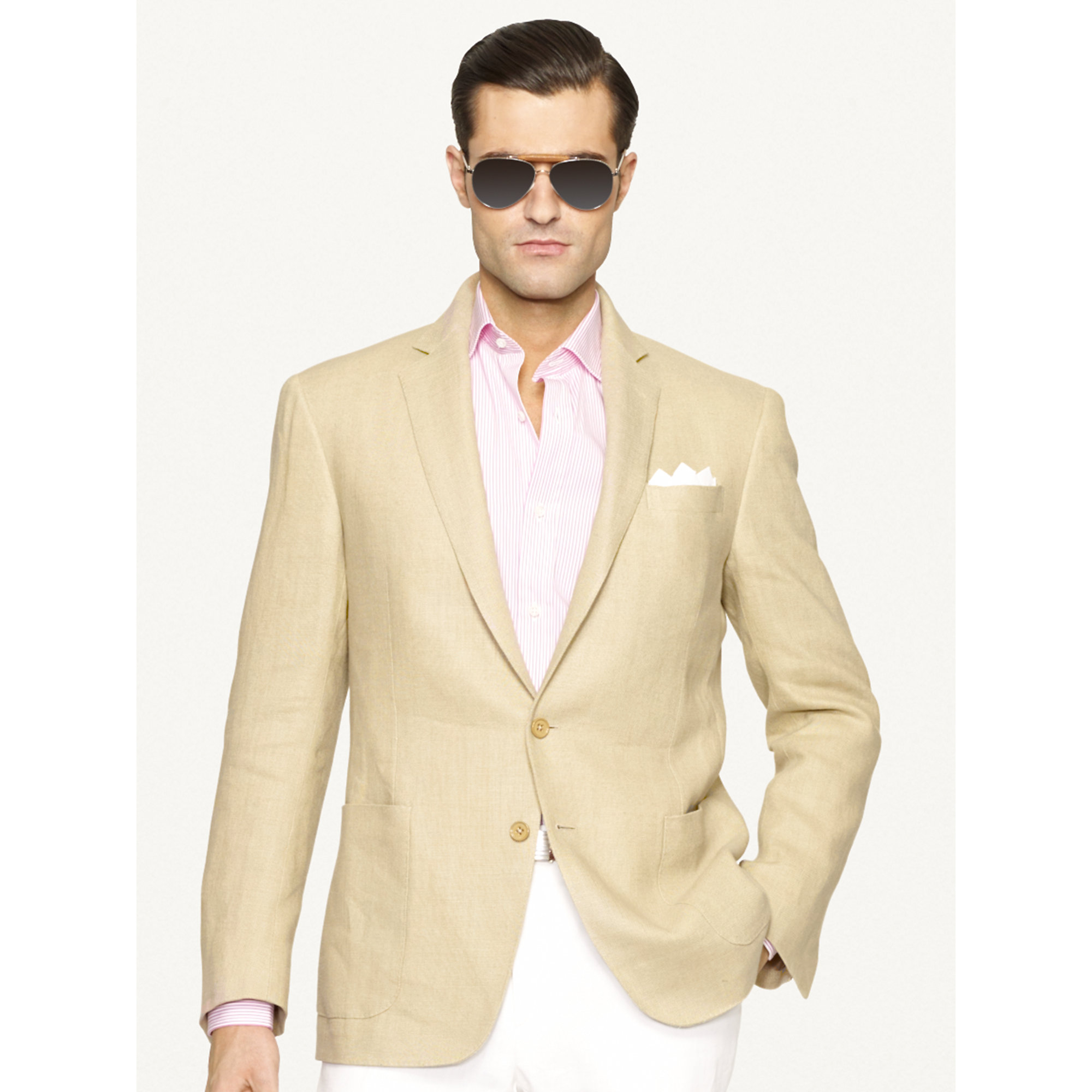 Lyst Ralph Lauren Black Label Linen Sport Coat In Natural For Men 