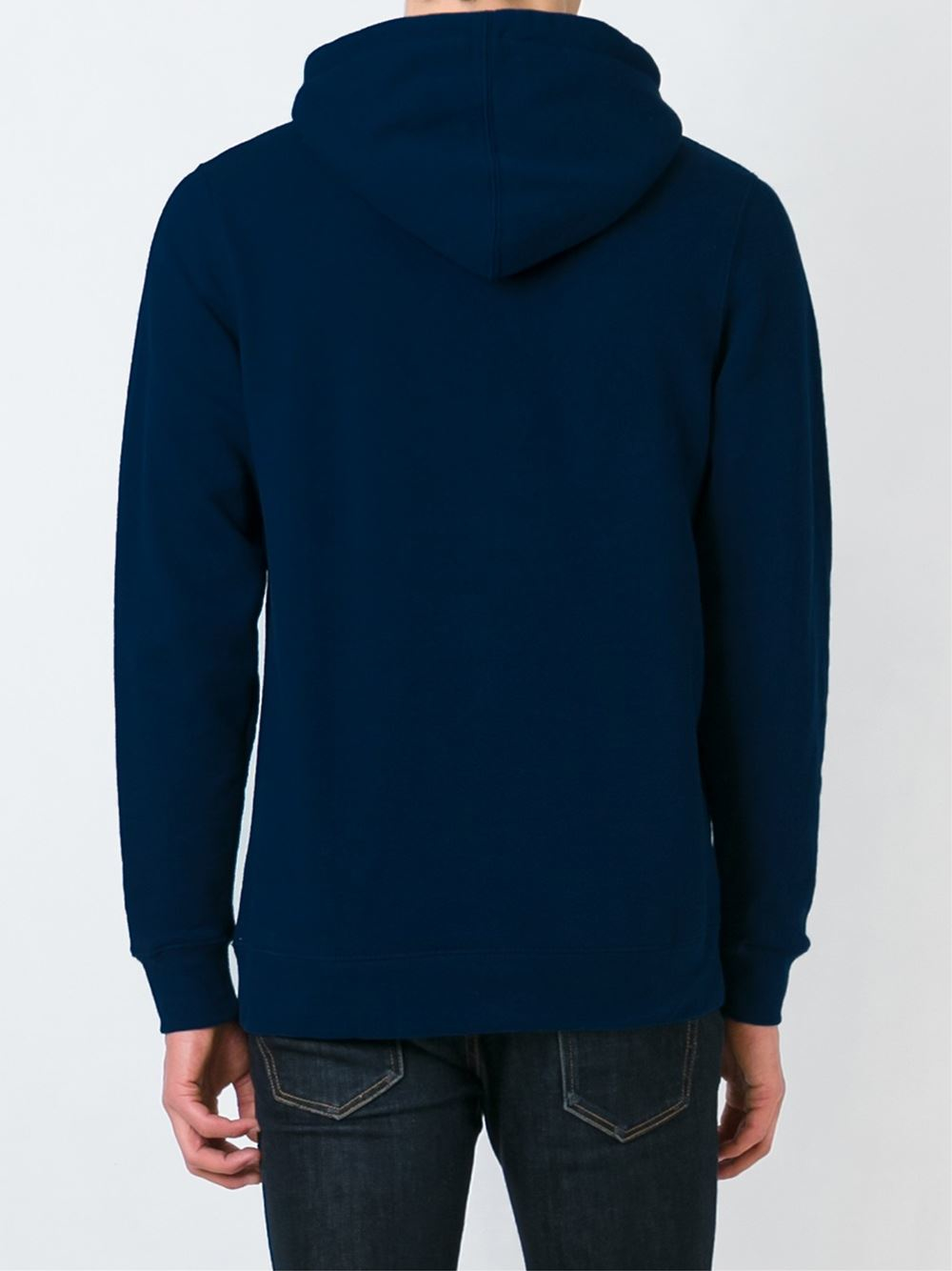 Undefeated Logo Print Hoodie in Blue for Men | Lyst