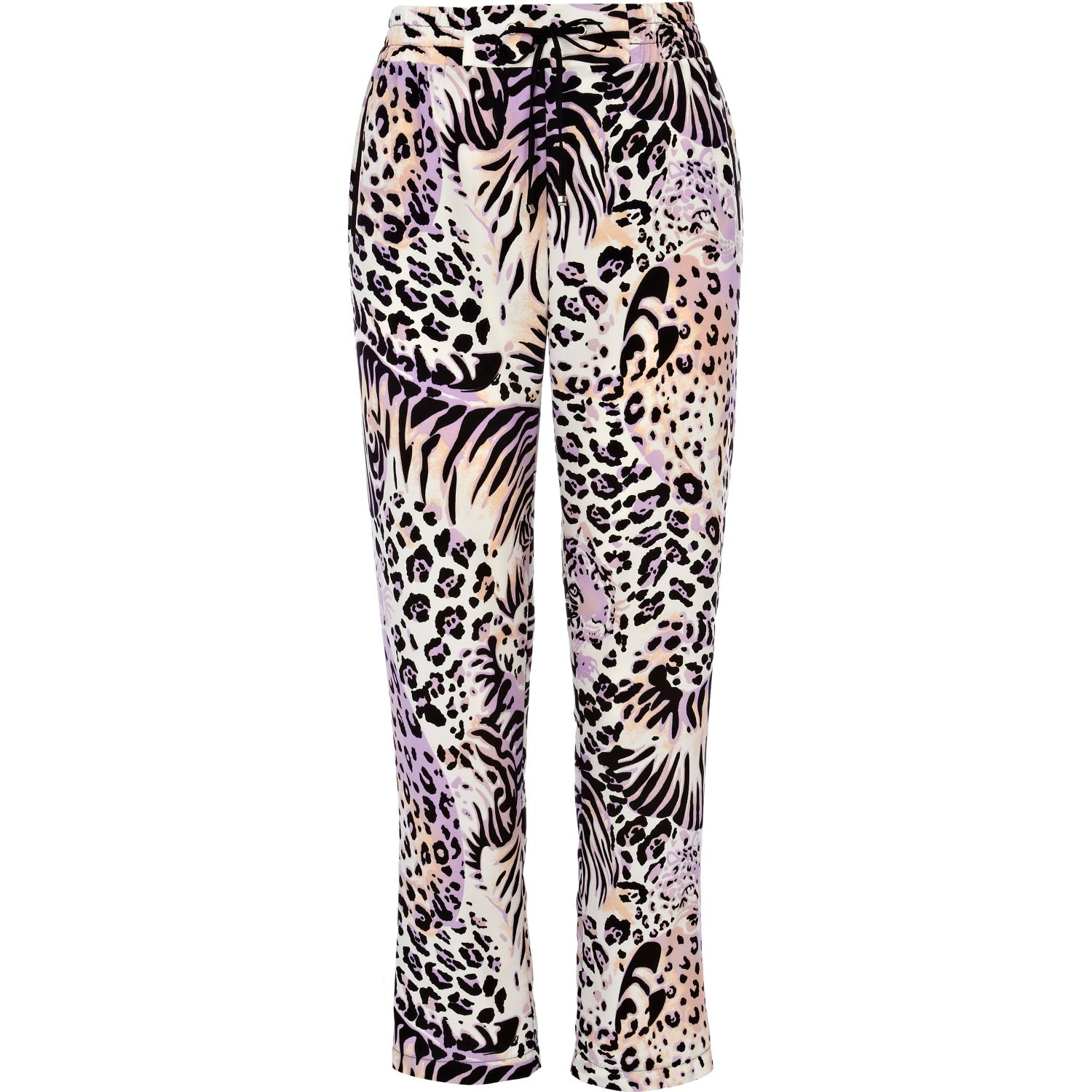 River Island Purple Leopard Print Pants in Purple | Lyst