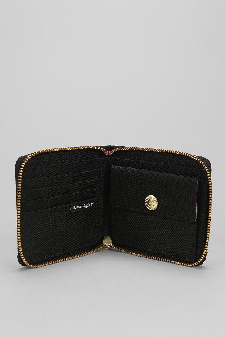 Lyst Herschel Supply Co. Walt FullZip Wallet in Black for Men