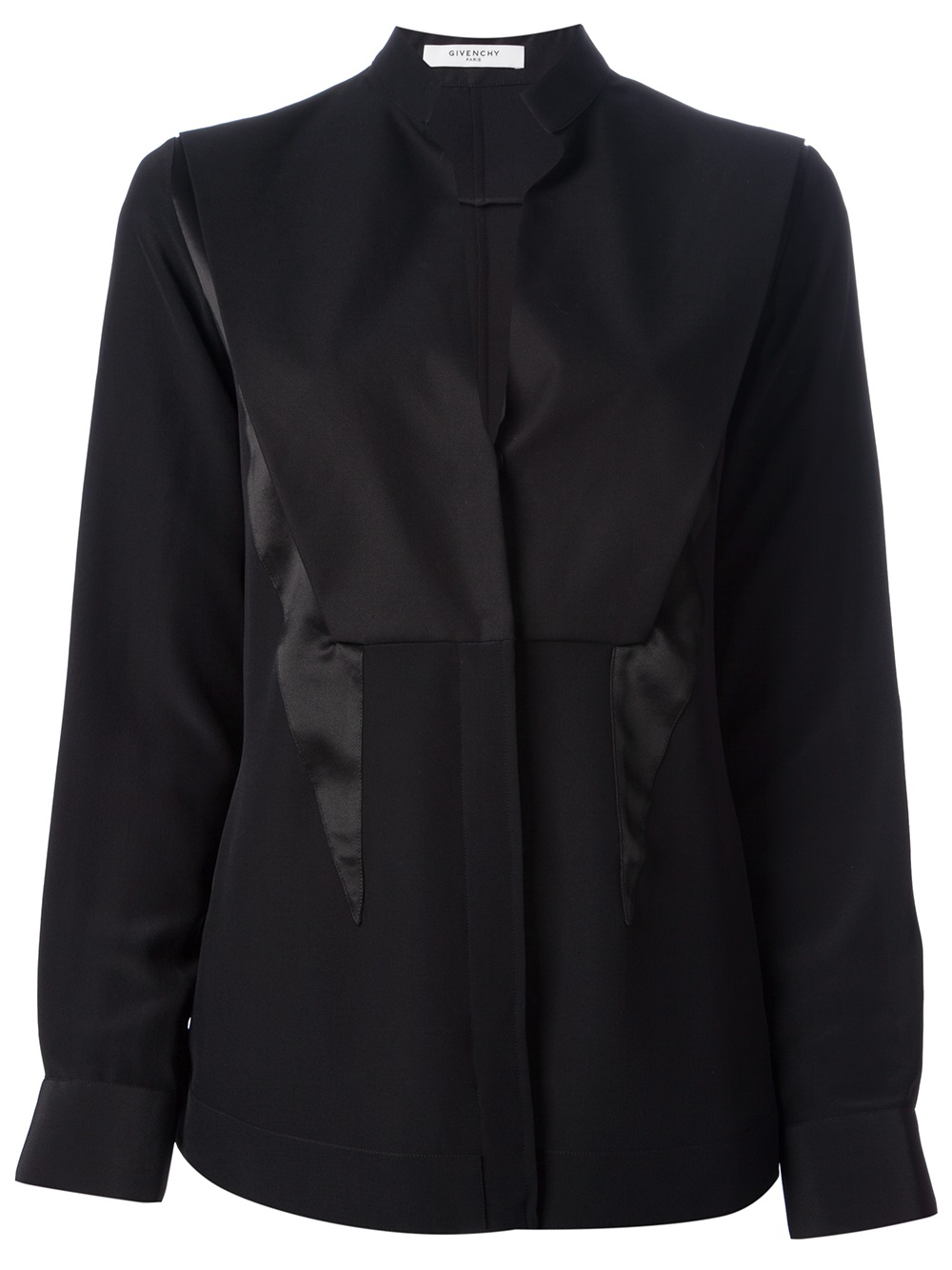 Givenchy Stand Up Collar Blazer in Black | Lyst
