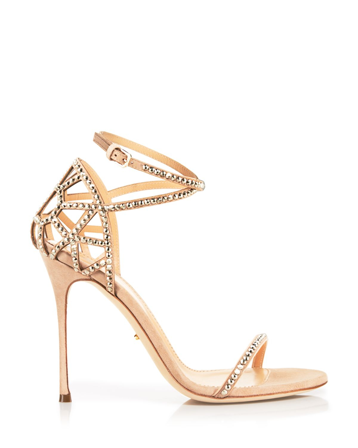 Lyst - Sergio Rossi Strappy Evening Sandals - Bon Ton High Heel in Pink