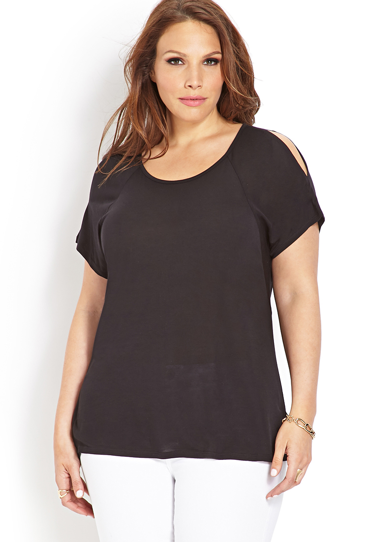 cutout shoulder top