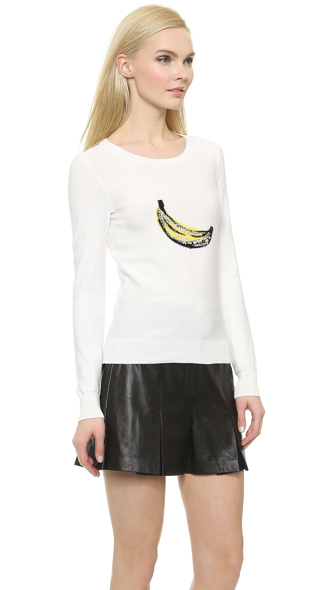 banana print sweater
