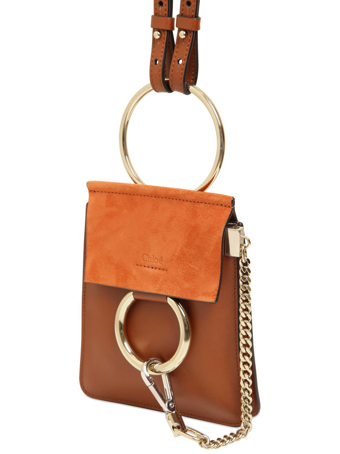 chloe faye leather tote