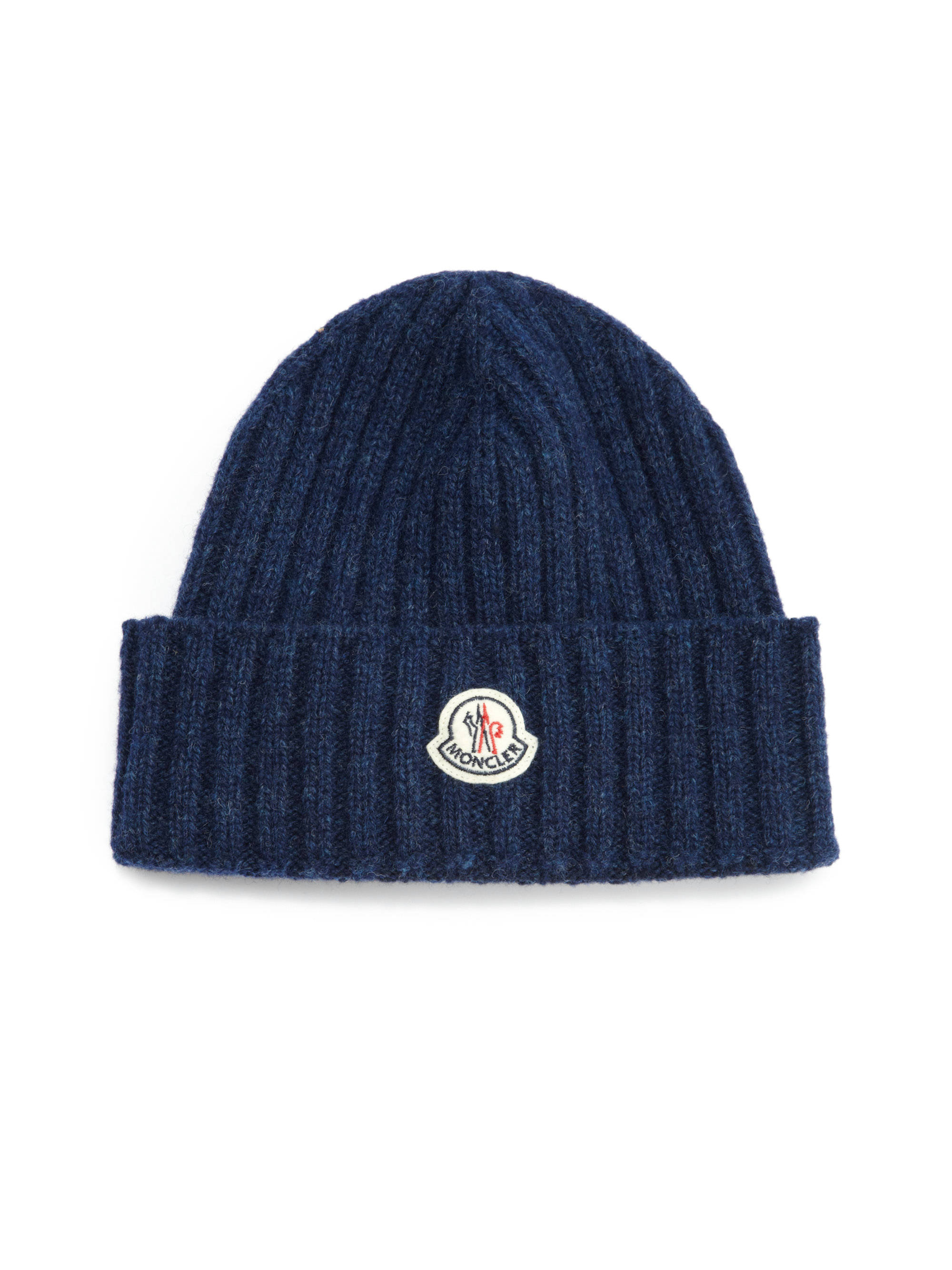 Lyst - Moncler Wool Hat in Blue for Men