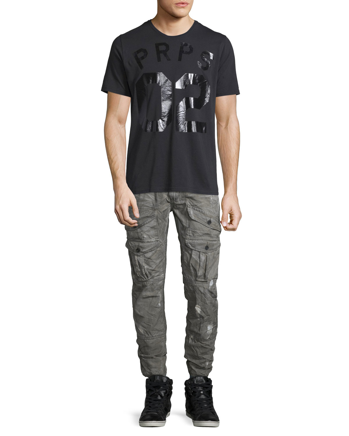 distressed jogger pants